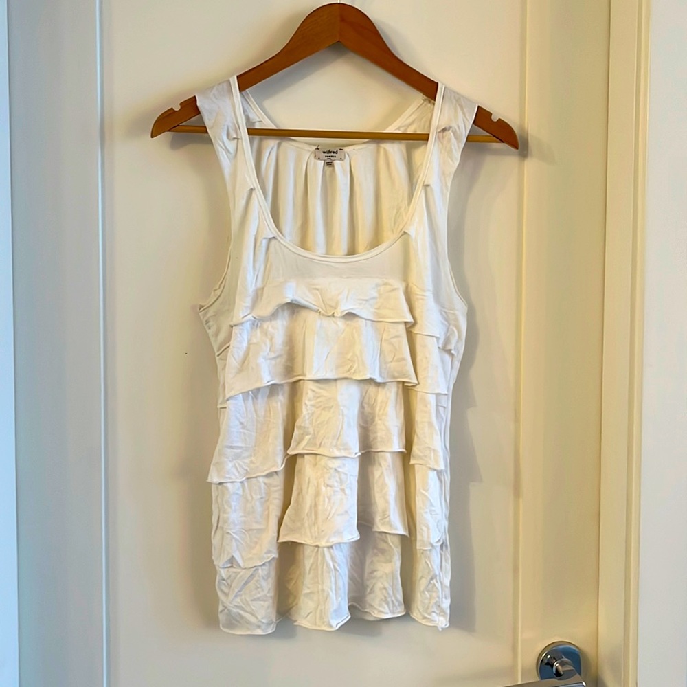 WILFRED ruffled top